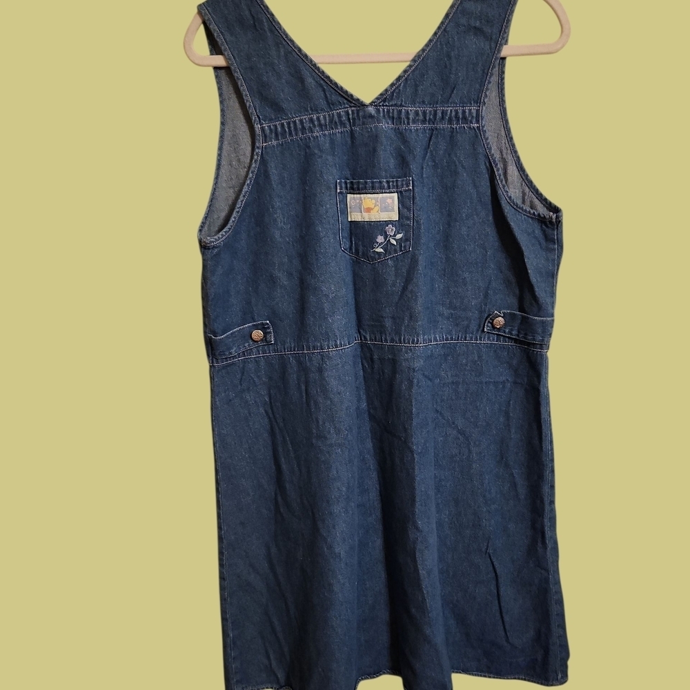 Disney Blue Denim Dress with Winnie The Pooh & Piglet Too - Picture 2 of 3